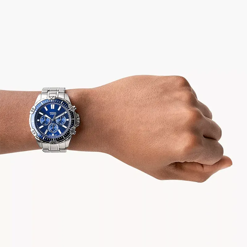 Fossil Garrett Chronograph Blue Dial Men's Watch | FS5623